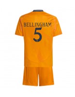 Real Madrid Jude Bellingham #5 Venkovní dres pro děti 2024-25 Krátký Rukáv (+ trenýrky)